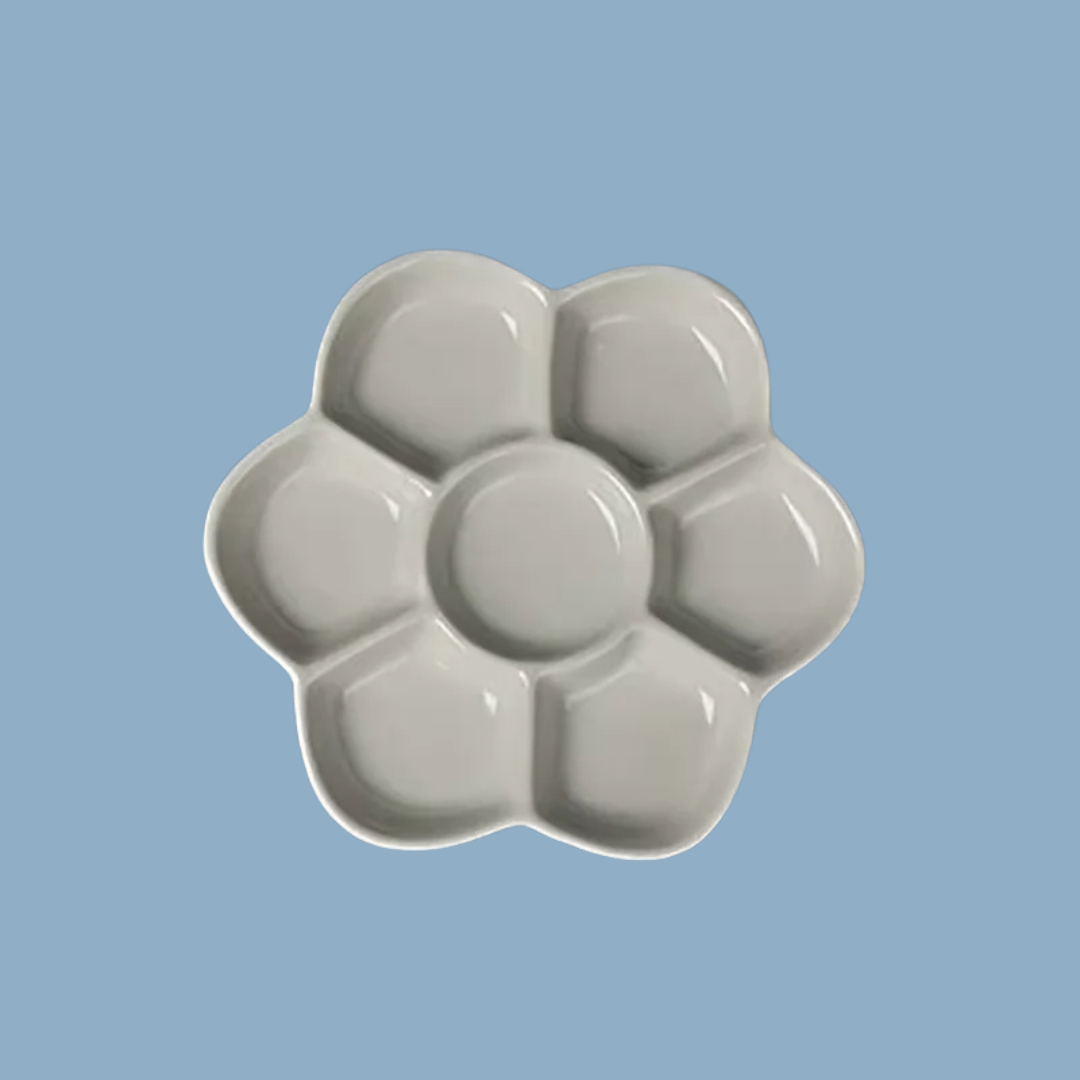 Paletta in ceramica bianca 12,5 cm Créaflora