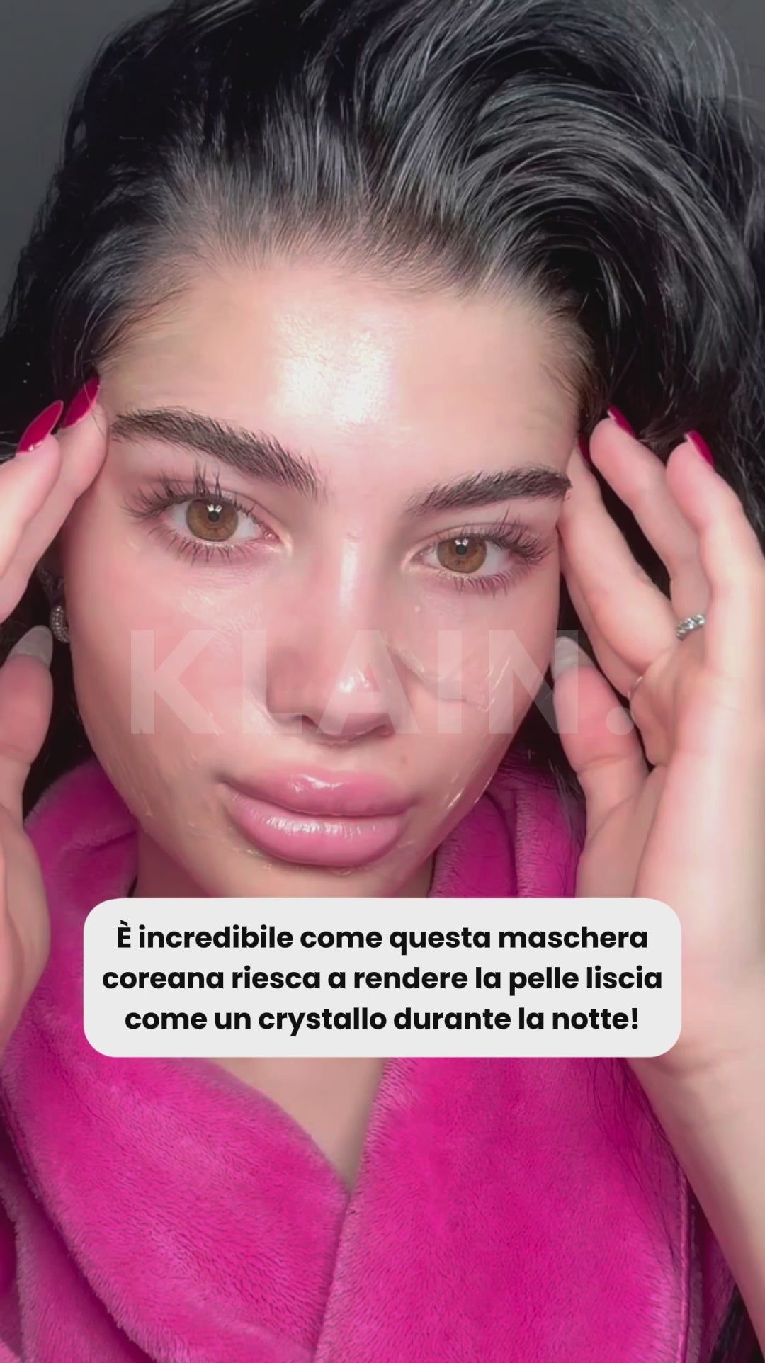 Maschera al collagene per una pelle luminosa video